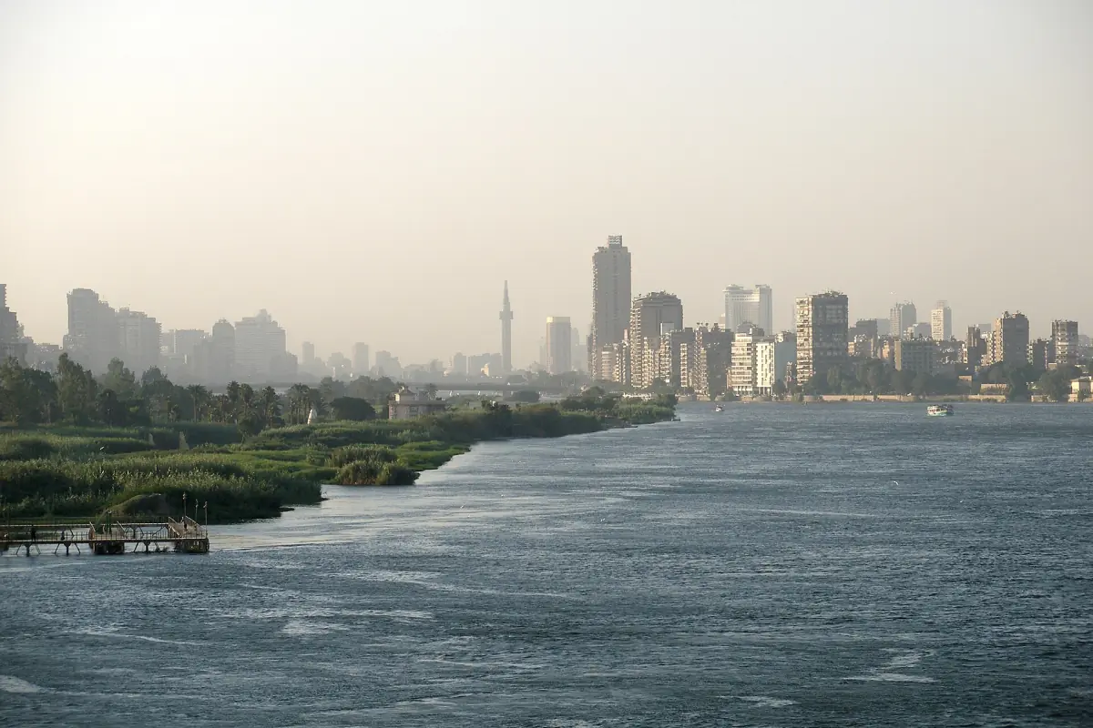 Panoramic view of Cairo and the Nile