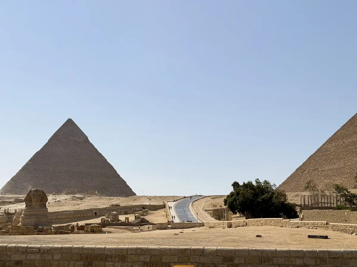 The Great Pyramid, the Pyramid of Khafre and the Sphinx