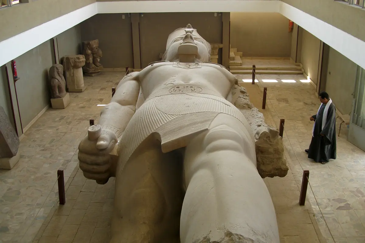 The colossus of Ramesses II at Memphis